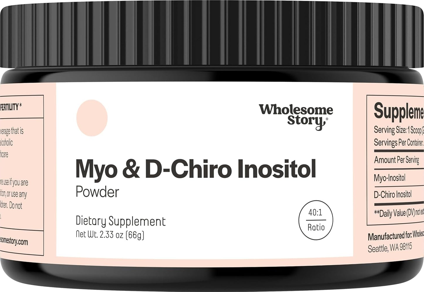 Suplemento en polvo de mio-inositol y D-Chiro inositol para mujeres...