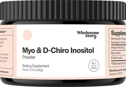 Suplemento en polvo de mio-inositol y D-Chiro inositol para mujeres...