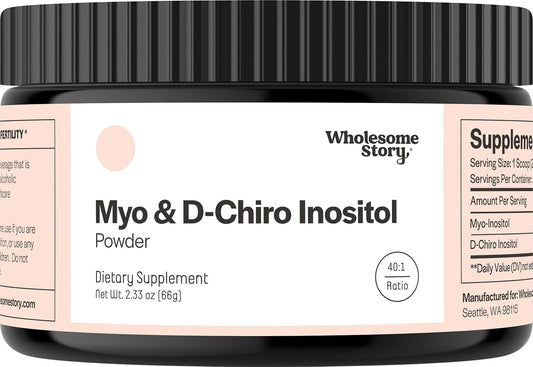 Suplemento en polvo de mio-inositol y D-Chiro inositol para mujeres...