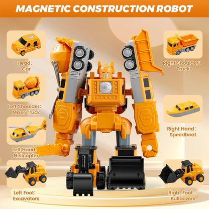 35 PCS Transformación Magnética Ingeniería Robot Car Set Juguetes |...