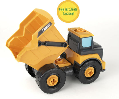 Build-A-Buddy John Deere Camión Volquete de Juguete - Camión Volque...