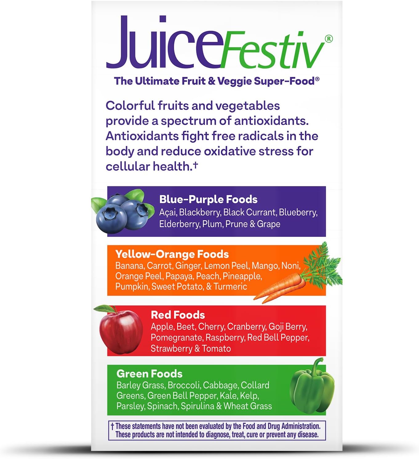 Suplemento nutricional en cápsulas Natrol JuiceFestiv (60 cápsulas...