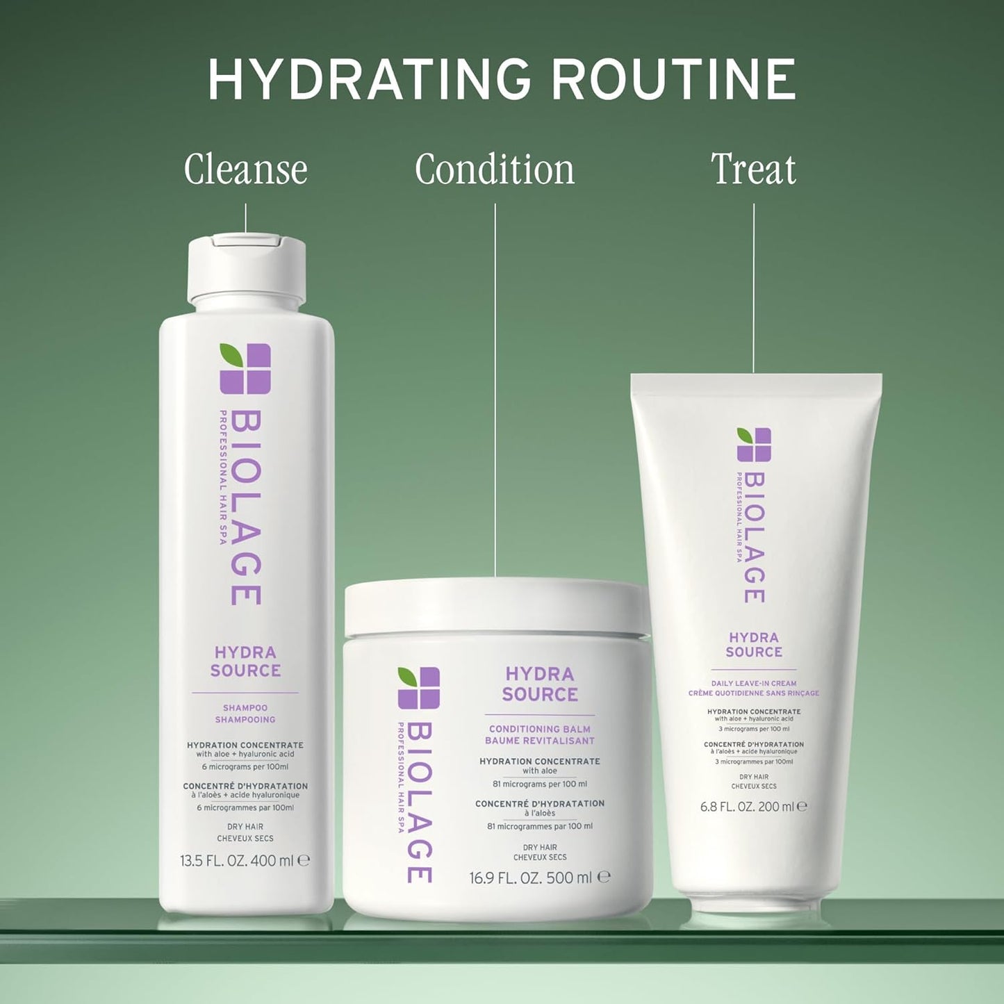 Biolage Hydra Source Shampoo - Softens, Moisturizes &amp; Adds Shin...