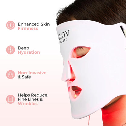 Glov Beauty - Máscara facial LED antienvejecimiento para terapia de...