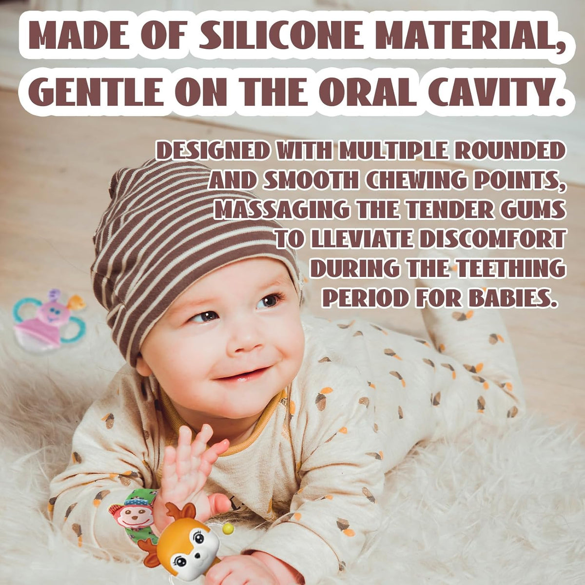 Cocurb Juego de 30 piezas de juguetes de bebé de alto contraste para bebés, sonajeros, juguetes de dentición y calcetines de muñeca, adecuado para 6 meses, regalo perfecto para bebés para niños y