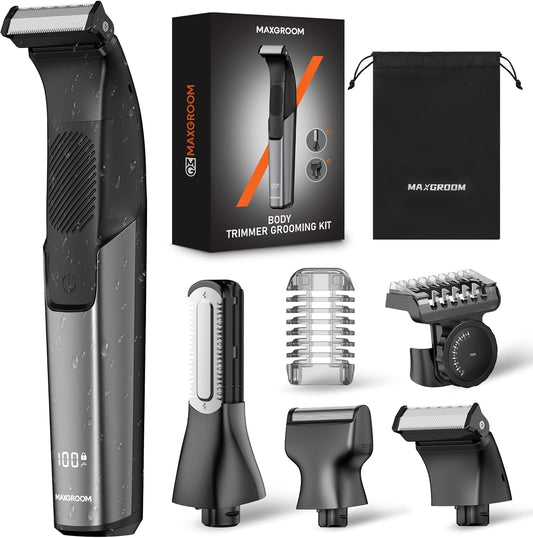 Manscape - Recortadora de pelo corporal 3 en 1 para hombres, recort...