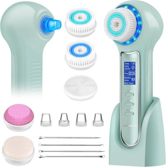 UMICKOO Exfoliante facial, cepillo de limpieza facial impermeable c...