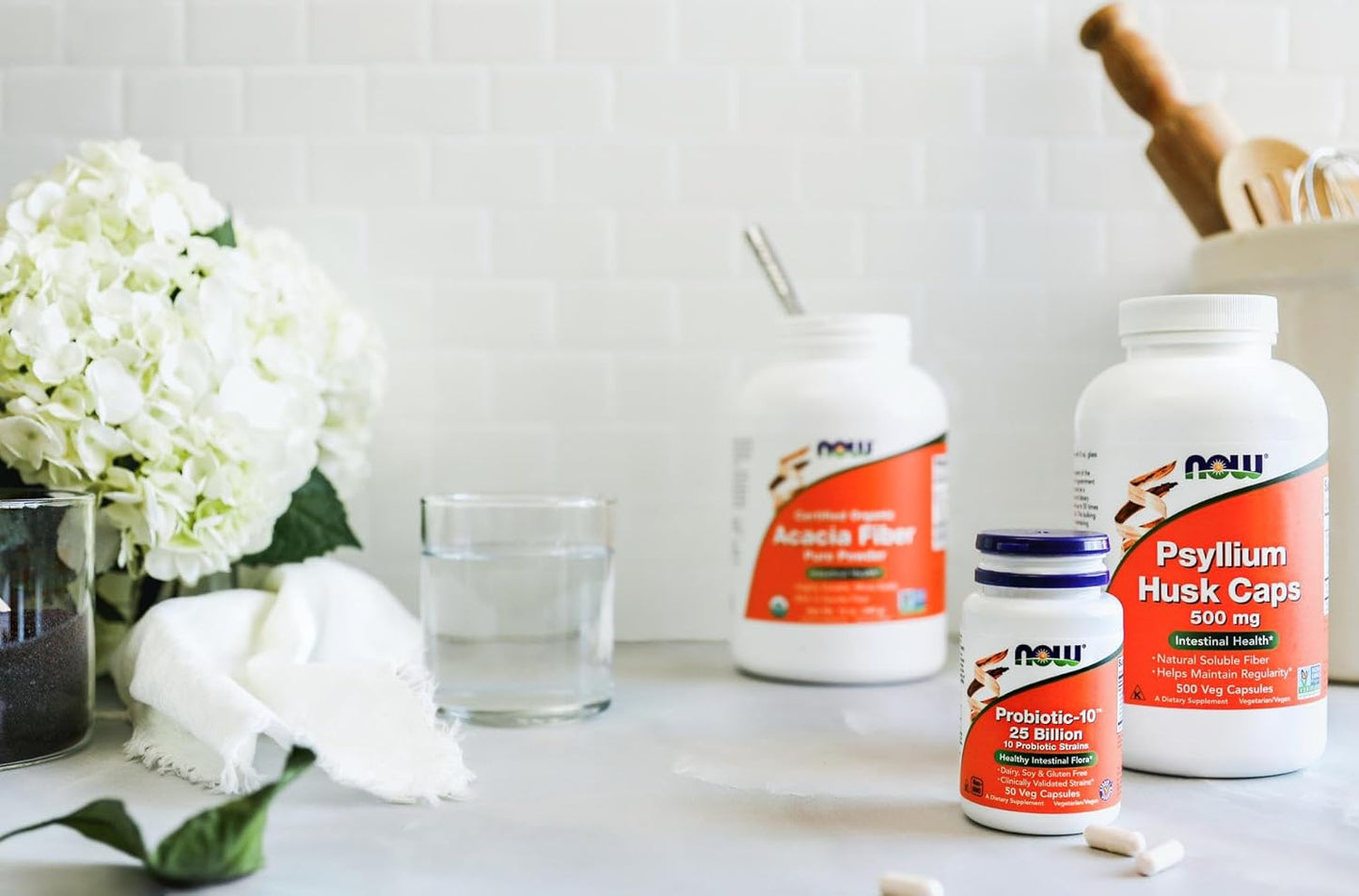 Now Foods Cápsulas de cáscara de psyllium 0.02 oz, 5972, 1, 1