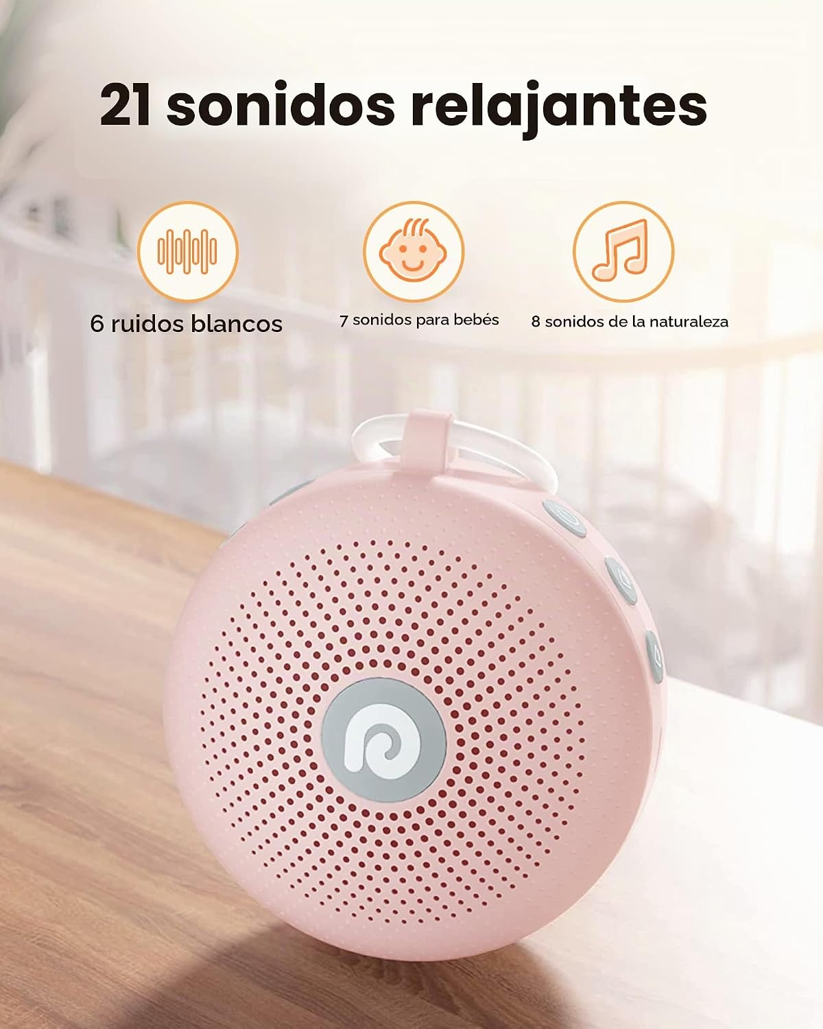 Dreamegg - Máquina de sonidos portátil, con batería potente, 21 son...