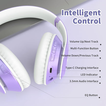 Uliptz Auriculares Bluetooth inalámbricos, tiempo de reproducción d...