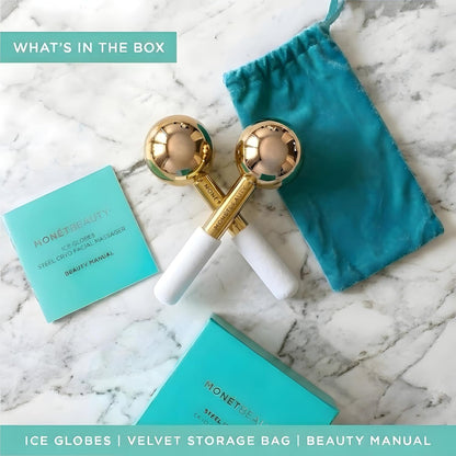 MonétBeauty Globos de Hielo de Acero Inoxidable para Tratamientos F...