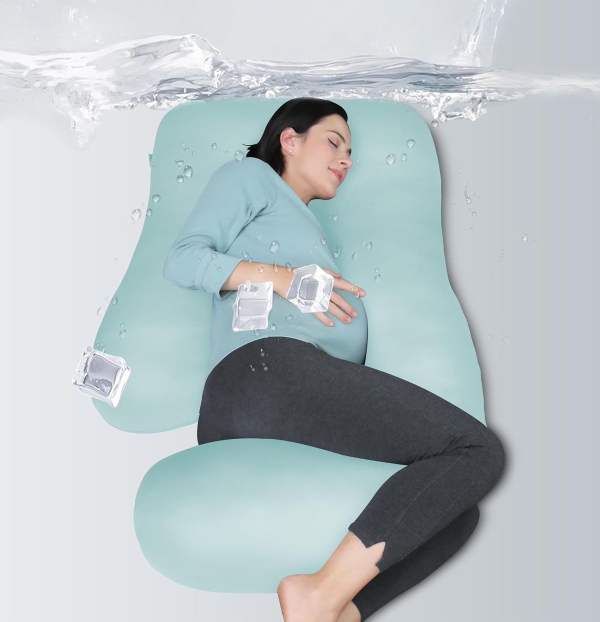 MOON PARK- Almohadas de embarazo y maternidad de cuerpo completo pa...