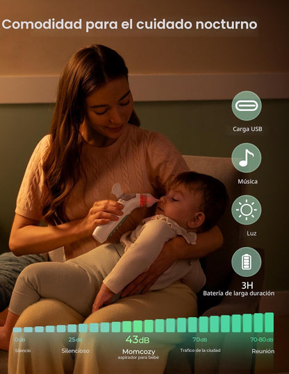 Momcozy BreezyClear™ Aspirador nasal eléctrico 2 en 1 para bebé con...