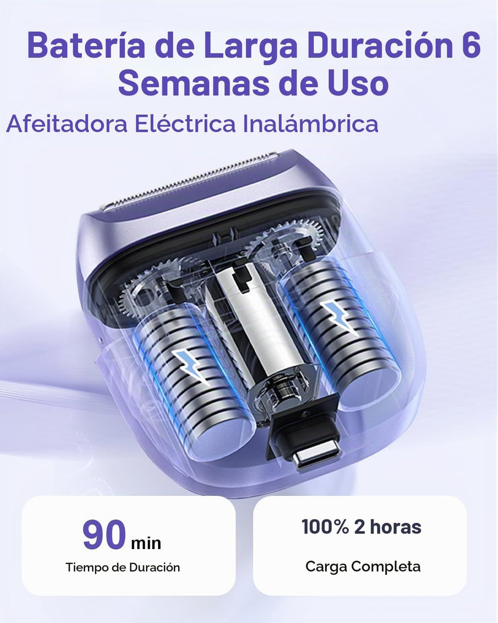 UNIMIKO Afeitadora eléctrica para mujer, impermeable, mini maquinil...