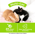 Arena absorbente para gatos sWheat Scoop Multi-cat, todo natural