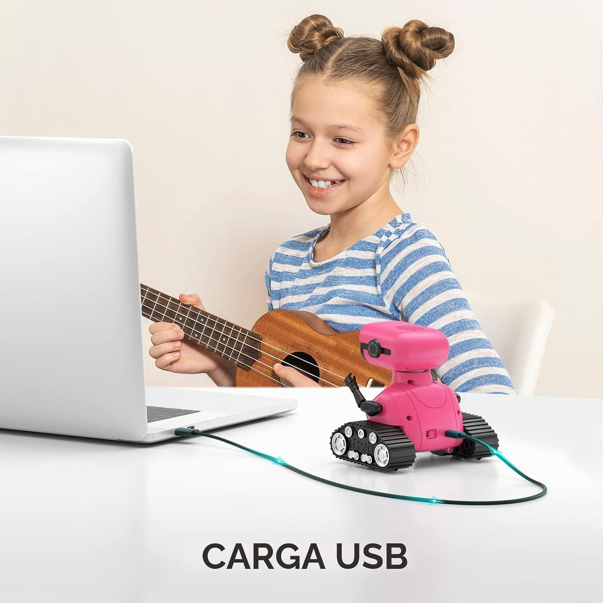 ALLCELE - Robot juguete, robots RC recargables para niños, juguete...