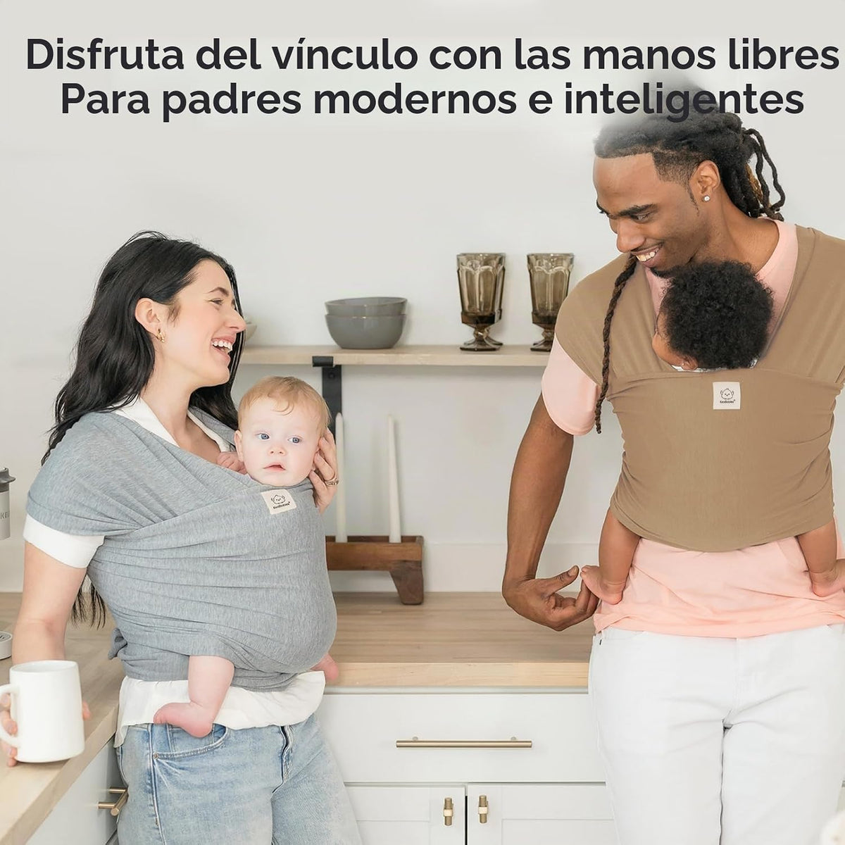 KeaBabies Portabebés Envolvente - Portabebés Original Todo en 1 de...