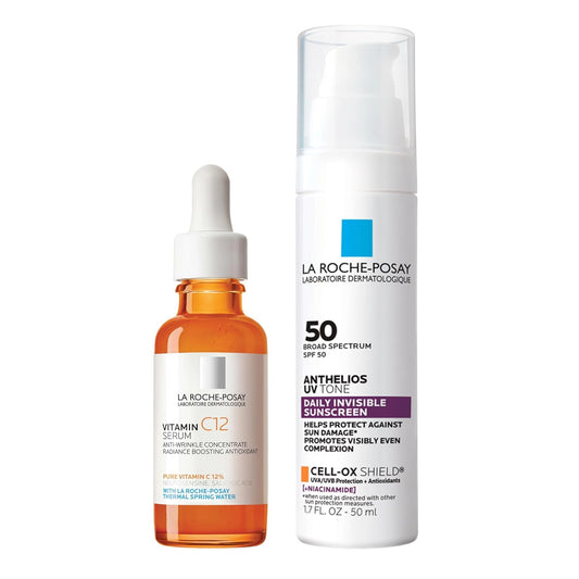 La Roche-Posay Suero puro de Vitamina C al 12% para cara con ácido...