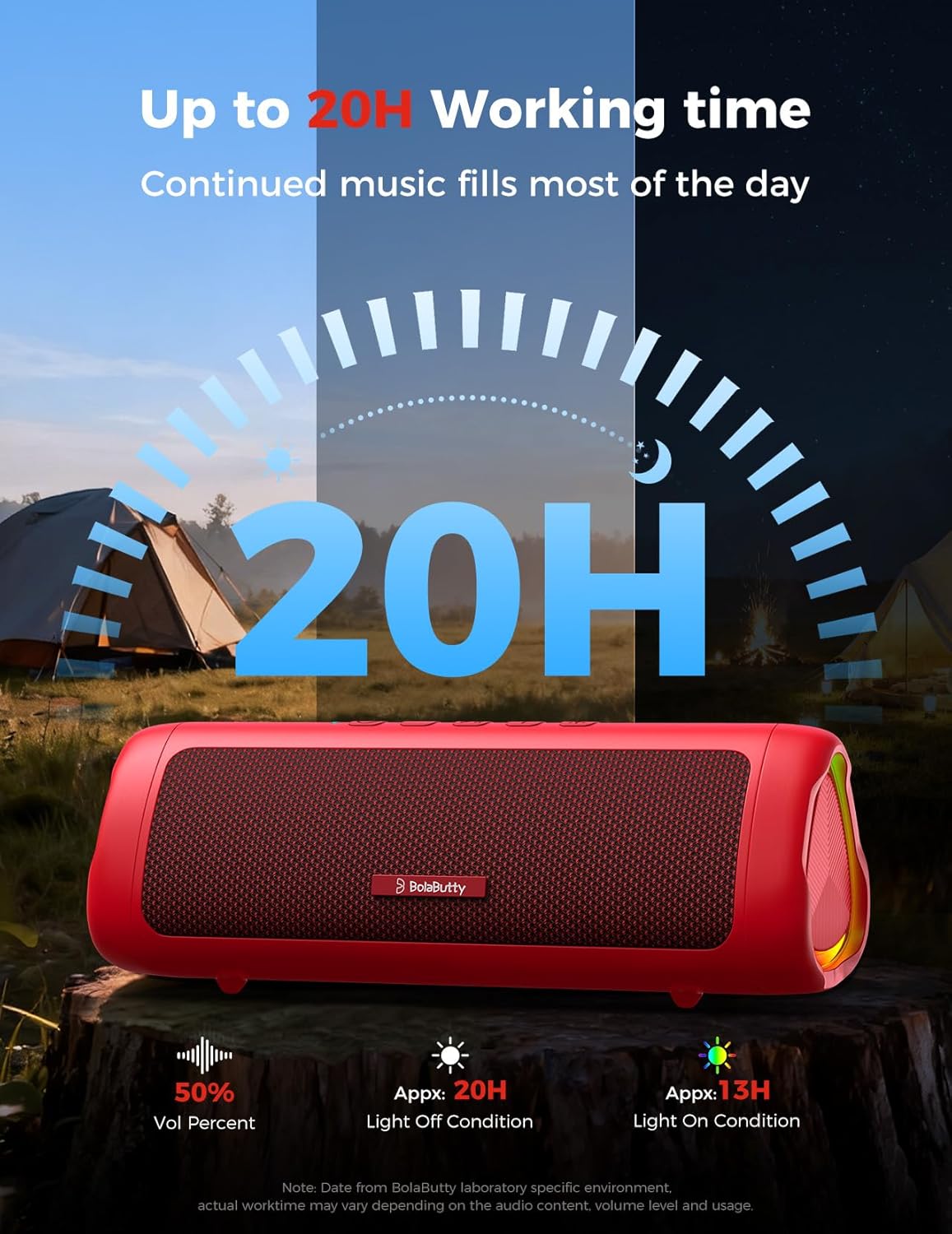 BolaButty Altavoz Bluetooth con sonido HD, inalámbrico portátil, IP...