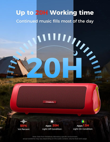 BolaButty Altavoz Bluetooth con sonido HD, inalámbrico portátil, IP...