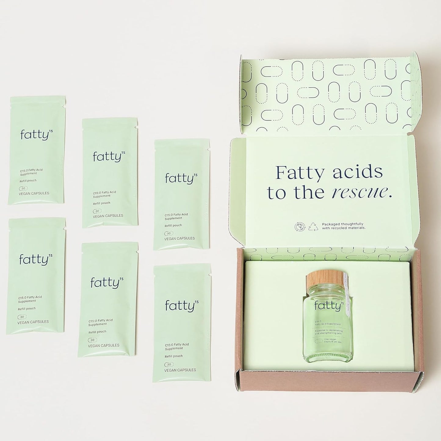 Fatty15 Suplemento de ácido pentadecanoico C15:0 The Longevity Nutr...