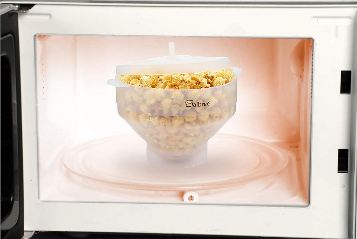 Salbree Tazón plegable de silicona para hacer palomitas de maíz par...