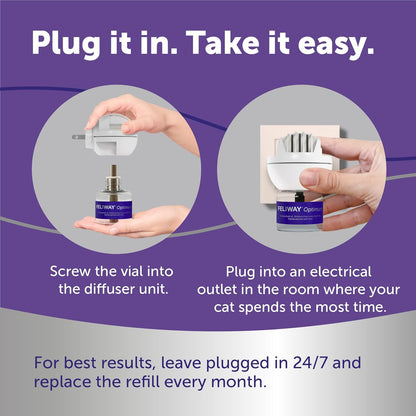 FELIWAY Optimum - Kit difusor calmante para gatos \u2013 Soporte av...