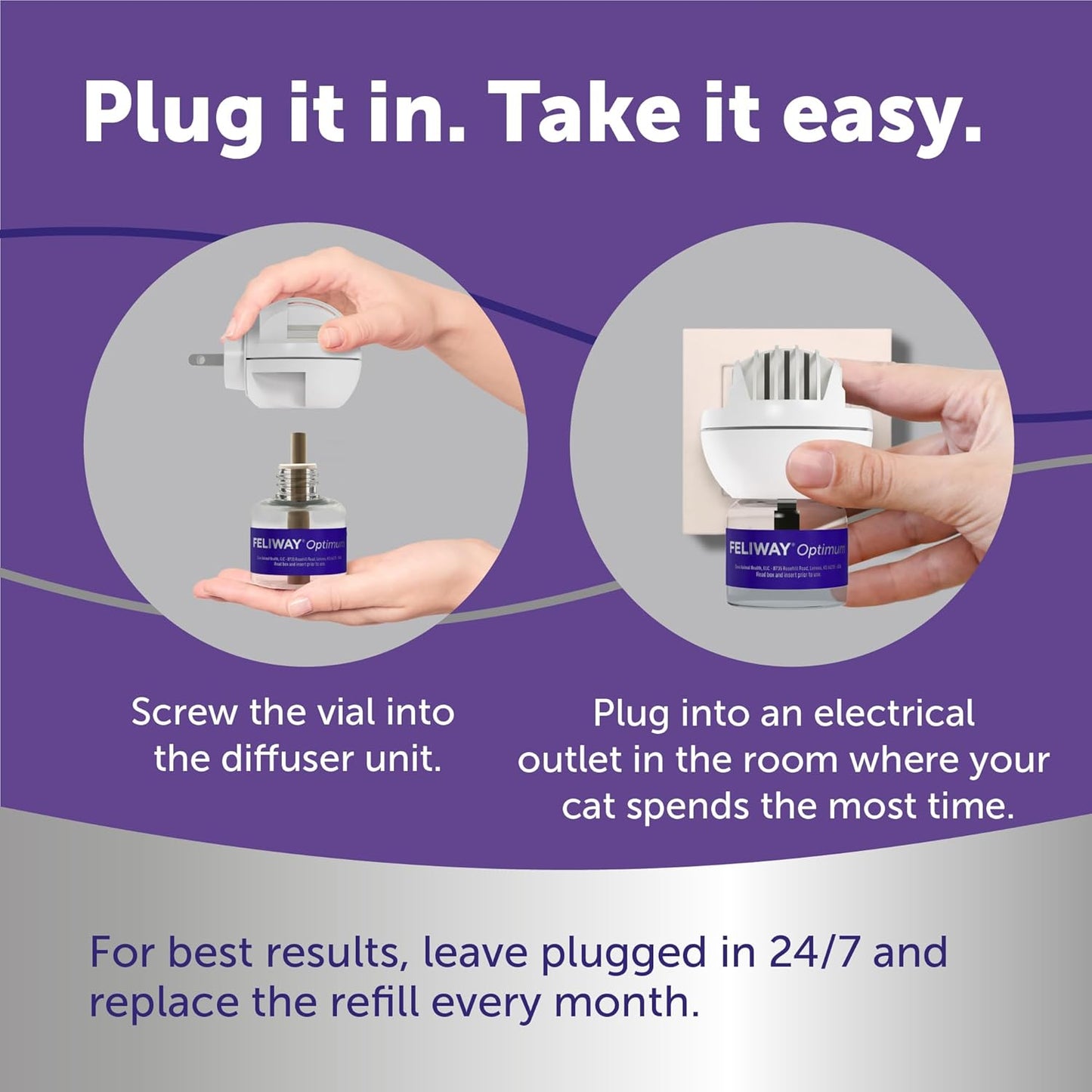 FELIWAY Optimum - Recambio de difusor calmante para gatos (1 paquet...