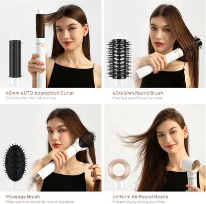 IG INGLAM MegaAIR Styler, cepillo secador de pelo profesional 5 en...