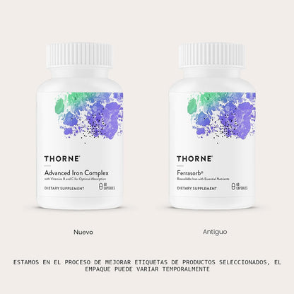 THORNE - Complejo de hierro avanzado (anteriormente Ferrasorb) - Fó...