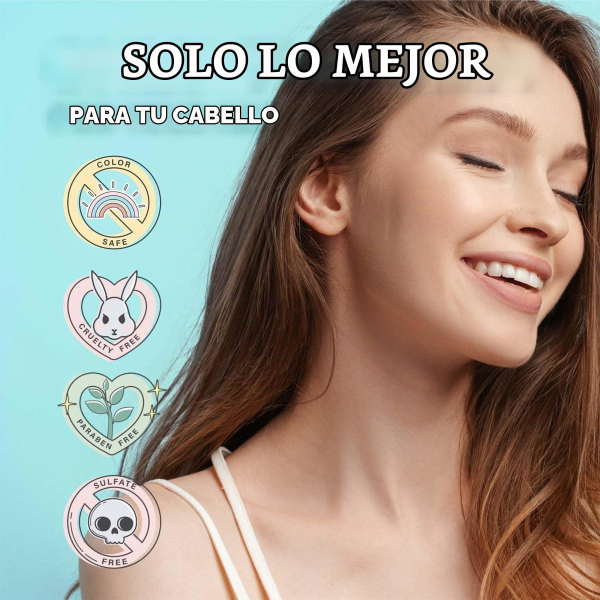 Luseta - Juego de champú y acondicionador espesante con péptidos de...