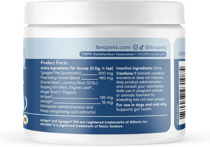 Fera Pets Postbiotics Plus Prebióticos para perros y gatos - con ol...