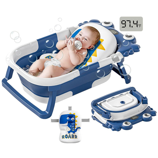Bañera Plegable para Bebés para Recién Nacidos a Niños Pequeños con...