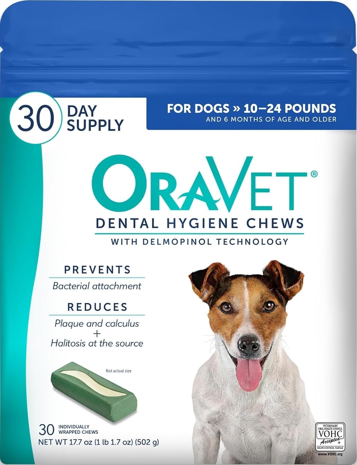 ORAVET Masticables dentales para perros, cuidado bucal e higiene ma...