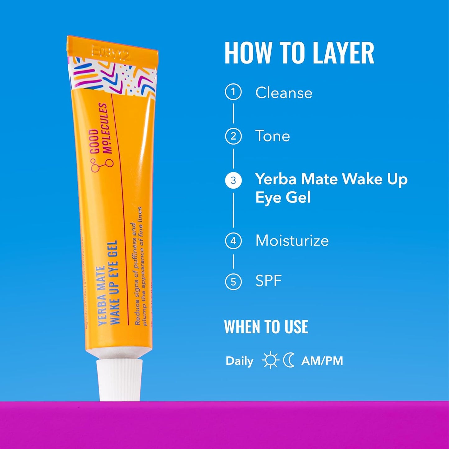 Good Molecules Yerba Mate Wake Up Eye Gel Pack 0.1 \u2013 0.5 fl oz...