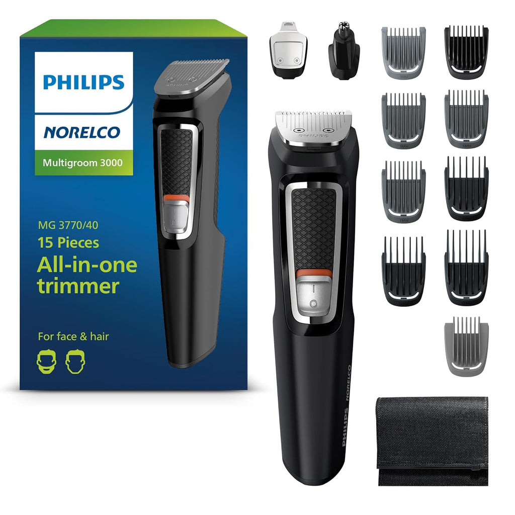 Norelco Philips Multigroom 3000 Series, recortadora todo en uno, re...