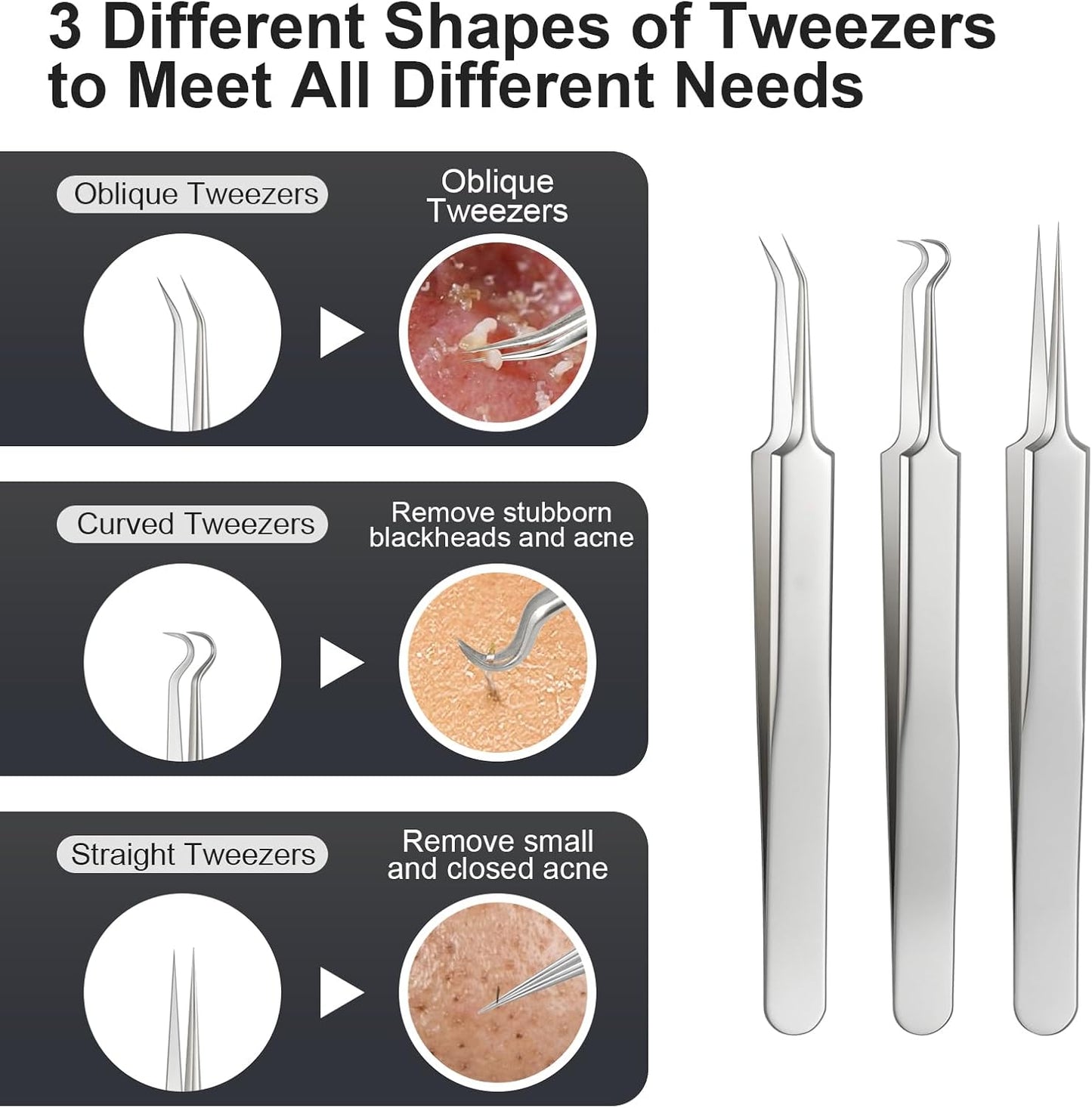 Meidaier Kit de herramientas de eliminación de puntos negros de ale...