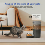 ANDOLL HOME Comedero automático para gatos de 2.4 G, dispensador de...