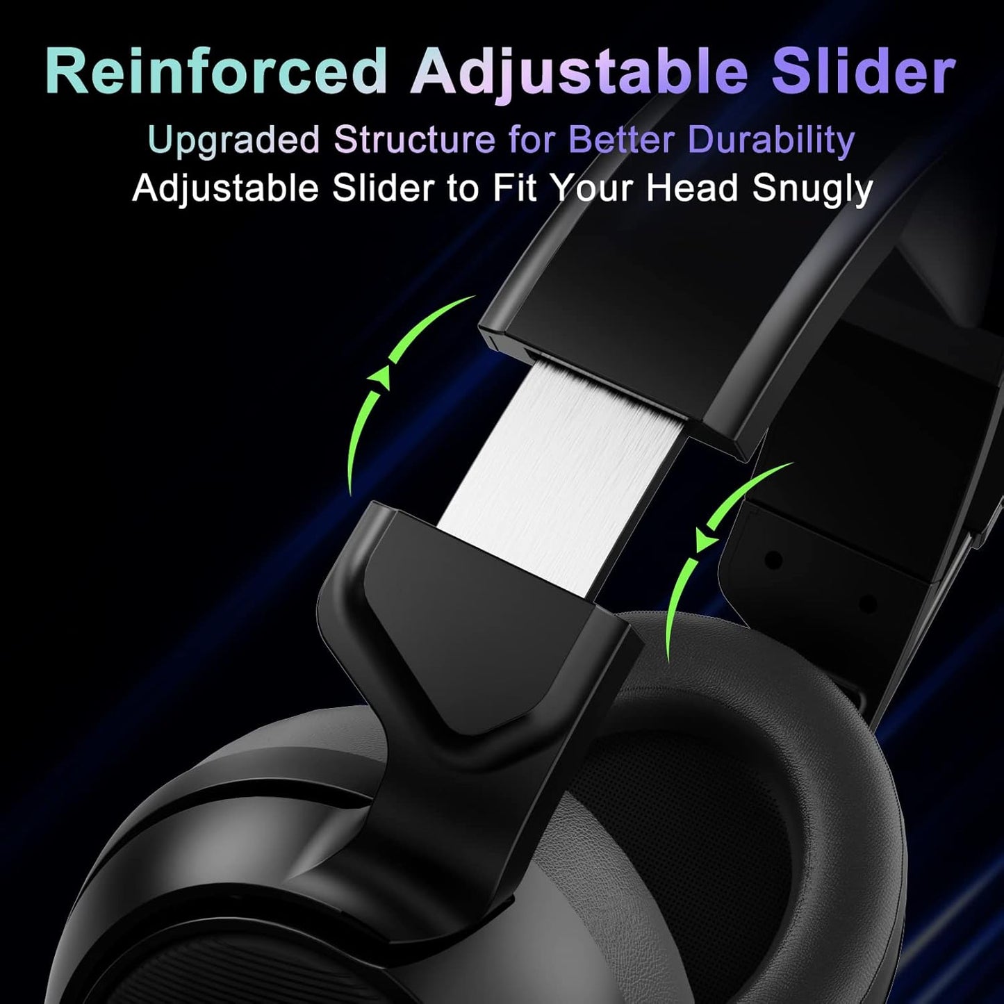 Jeecoo V20U - Auriculares USB Pro para juegos para PC, auriculares de sonido envolvente 7.1 con micrófono con cancelación de ruido, almohadillas de espuma viscoelástica para computadoras portátiles