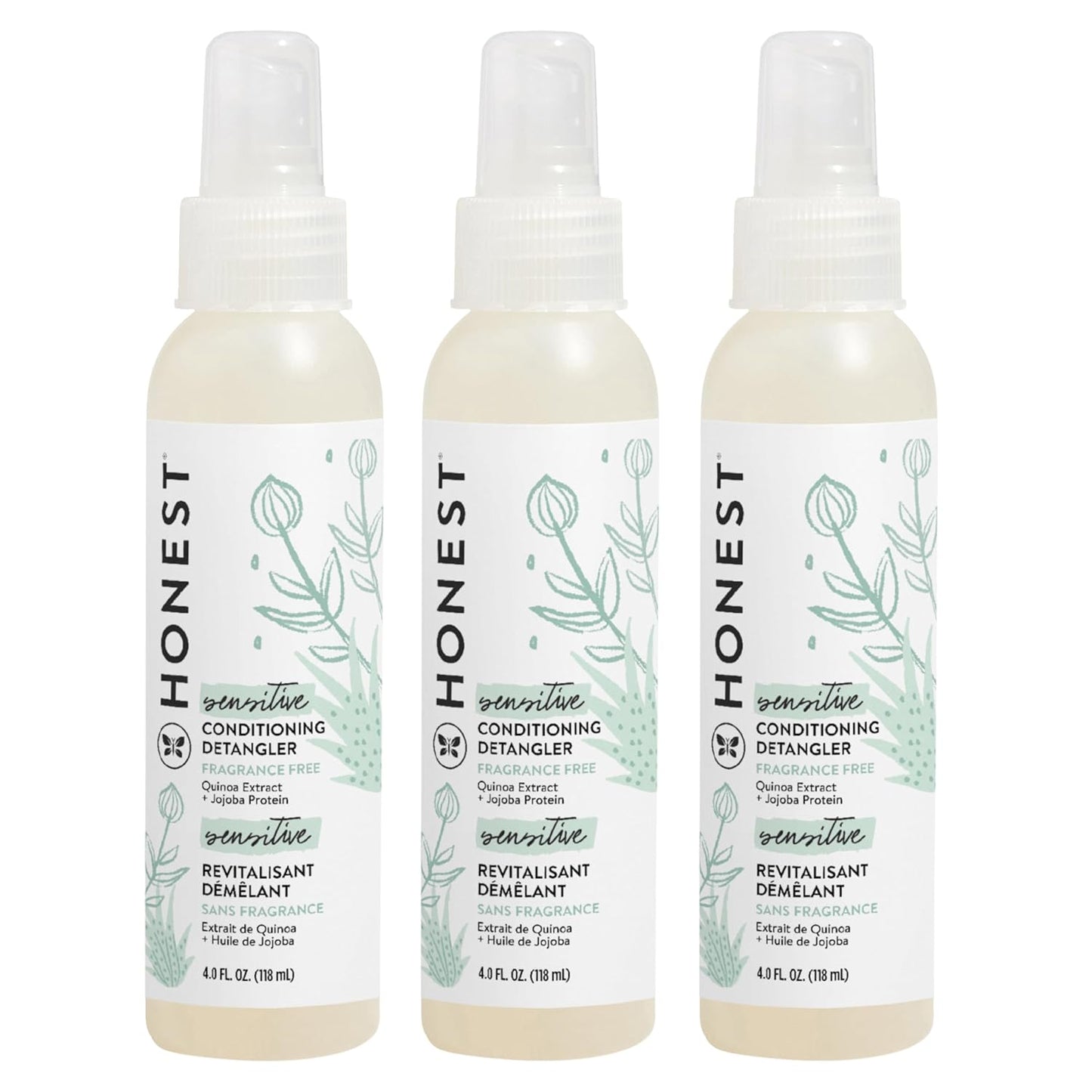 The Honest Company Acondicionador de cabello sin fragancia, desenre...