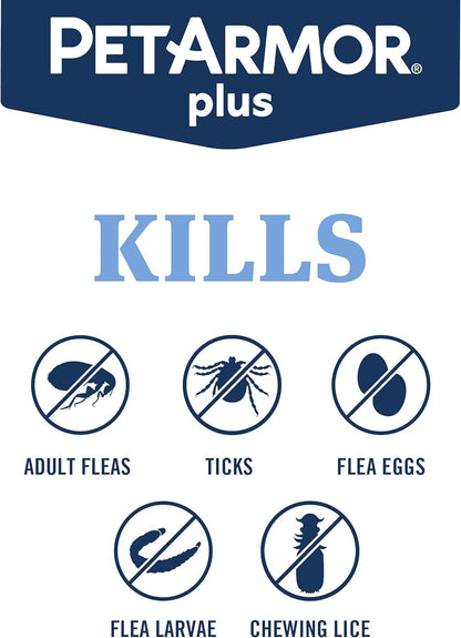 PetArmor Plus tratamiento anti pulgas y garrapatas para gatos de má...