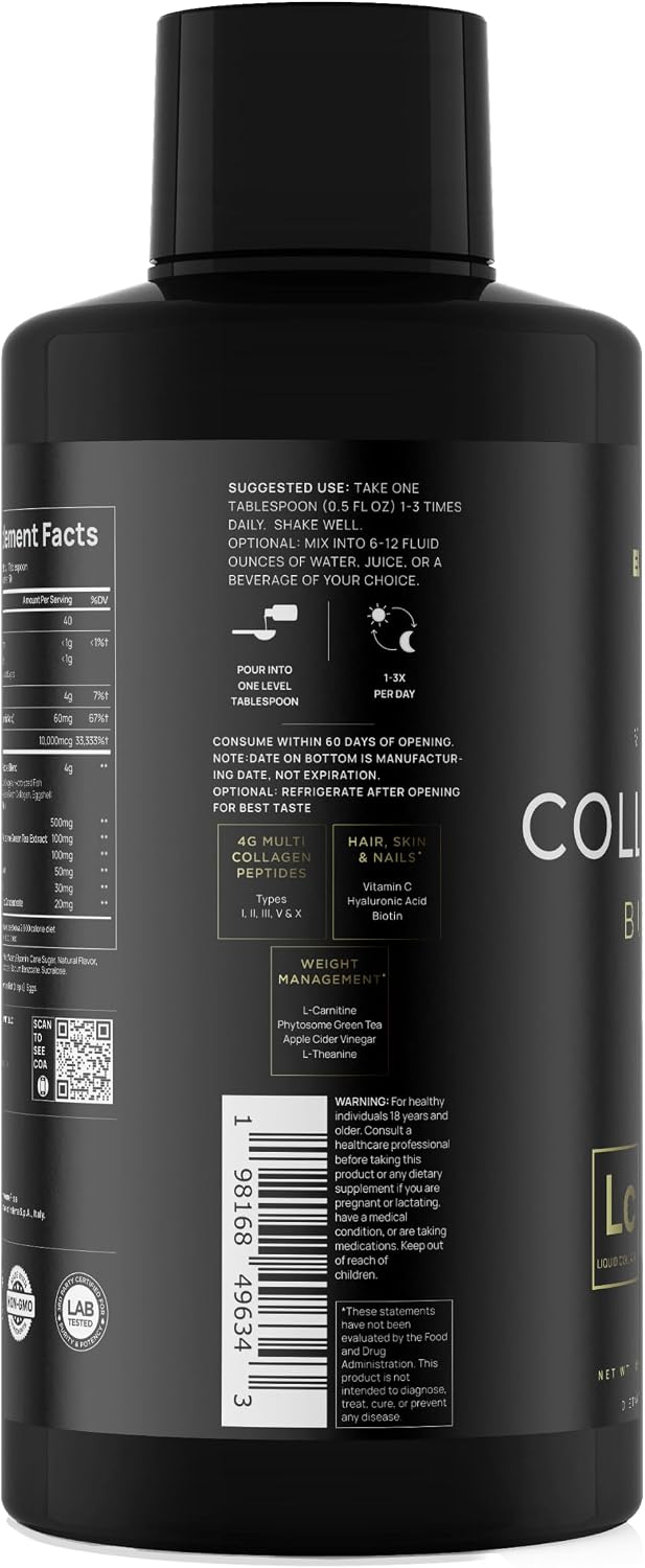 Colágeno Líquido Premium para Mujeres Pérdida de Peso y Belleza con...