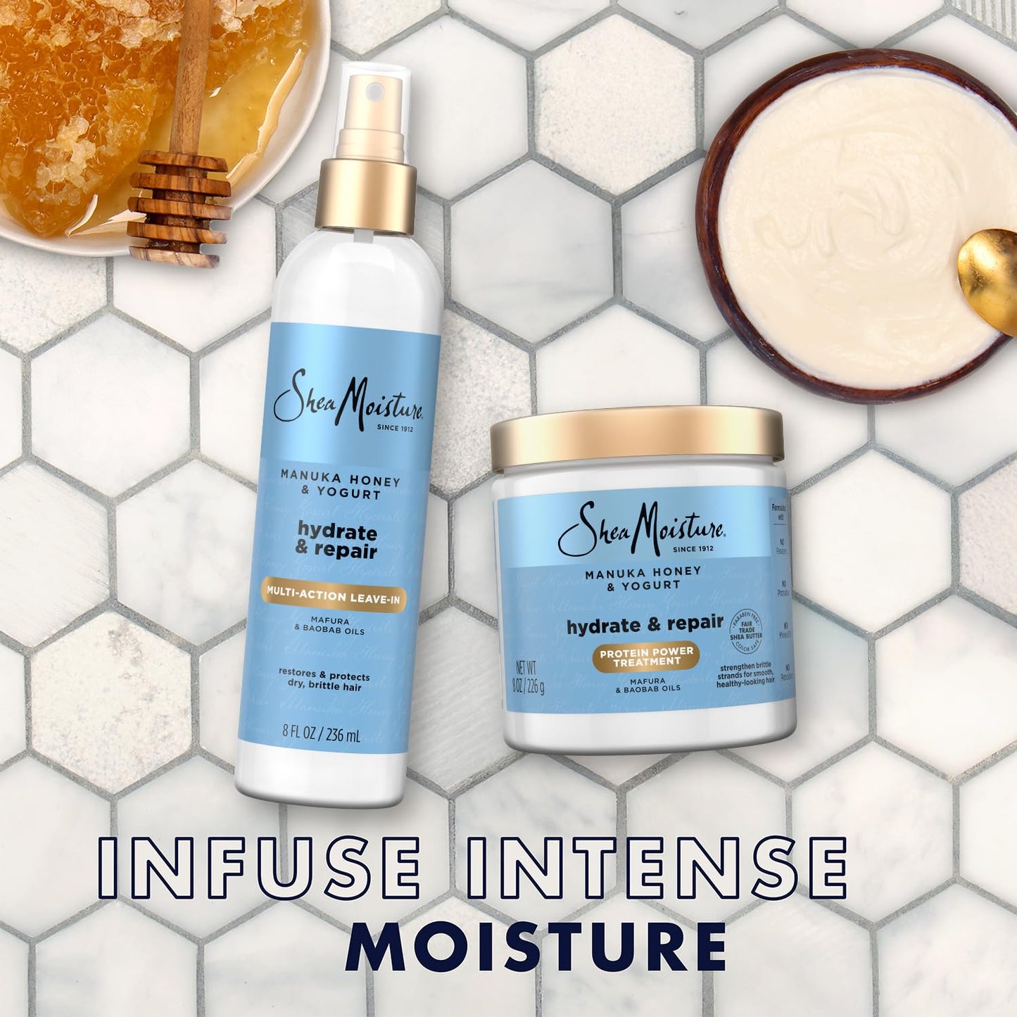 SheaMoisture Manuka Honey &amp; Yogurt Hydrate + Repair Bundle \u20...