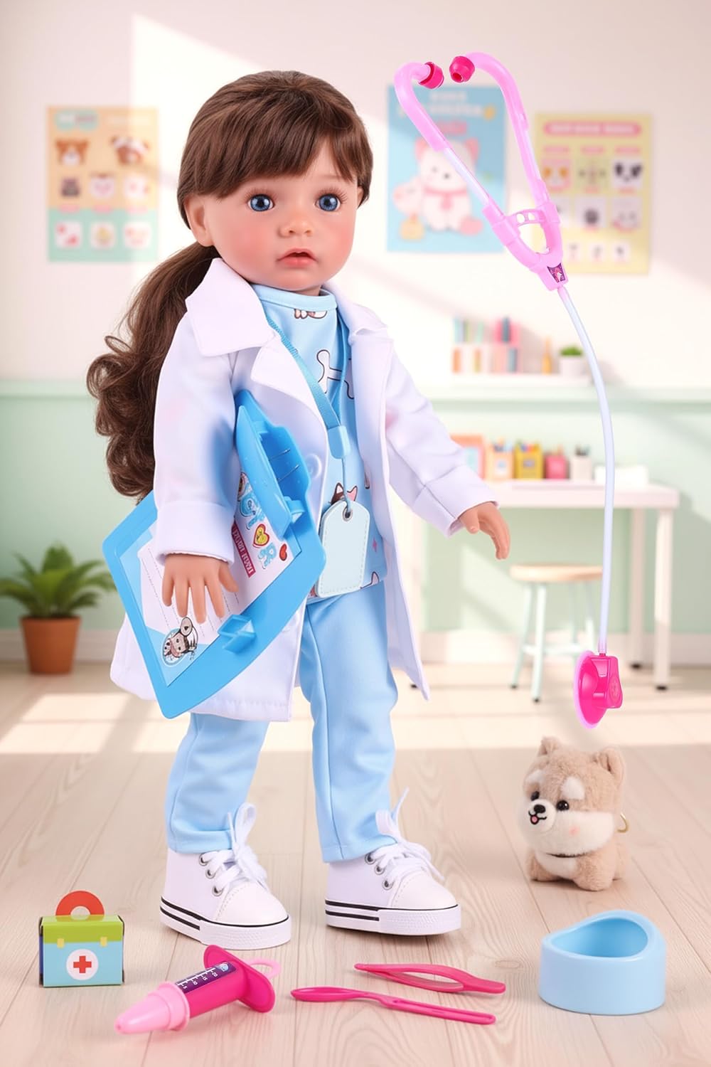 BABESIDE Muñeca de bebé realista americana - Muñeca niña de 16 pulg...