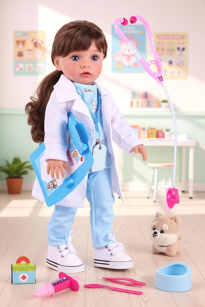 BABESIDE Muñeca de bebé realista americana - Muñeca niña de 16 pulg...