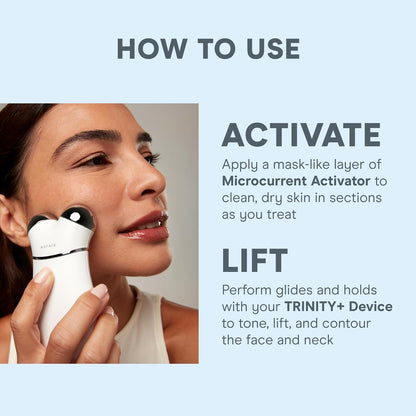 NuFACE Trinity+ Dispositivo Facial de Microcorriente, Reductor de A...