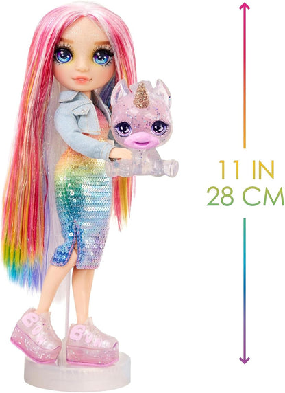 Rainbow High Amaya, Rainbow con kit de slime y mascota, muñeca de m...