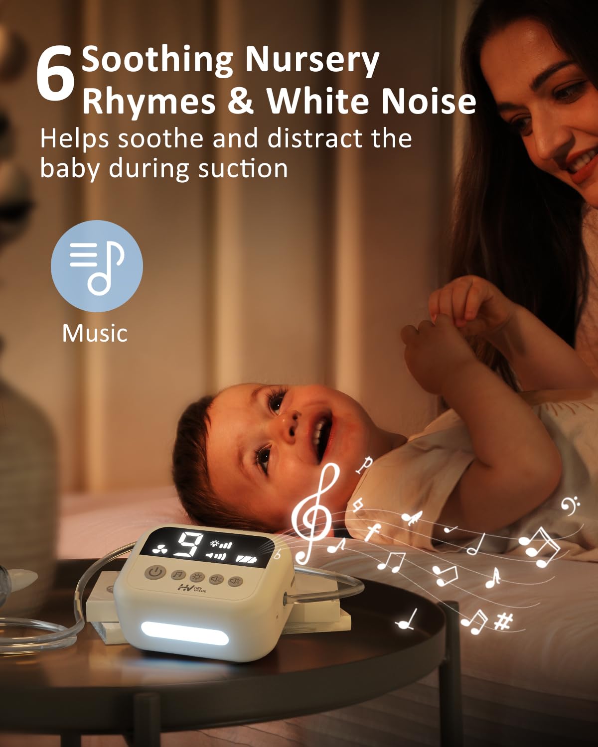 HEYVALUE Aspirador Nasal para Bebé, Ventosa Nasal de Grado Hospital...