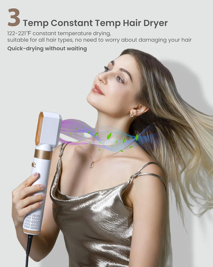 Regalo para mujeres: cepillo de secado automático 6 en 1 | Estiliza...