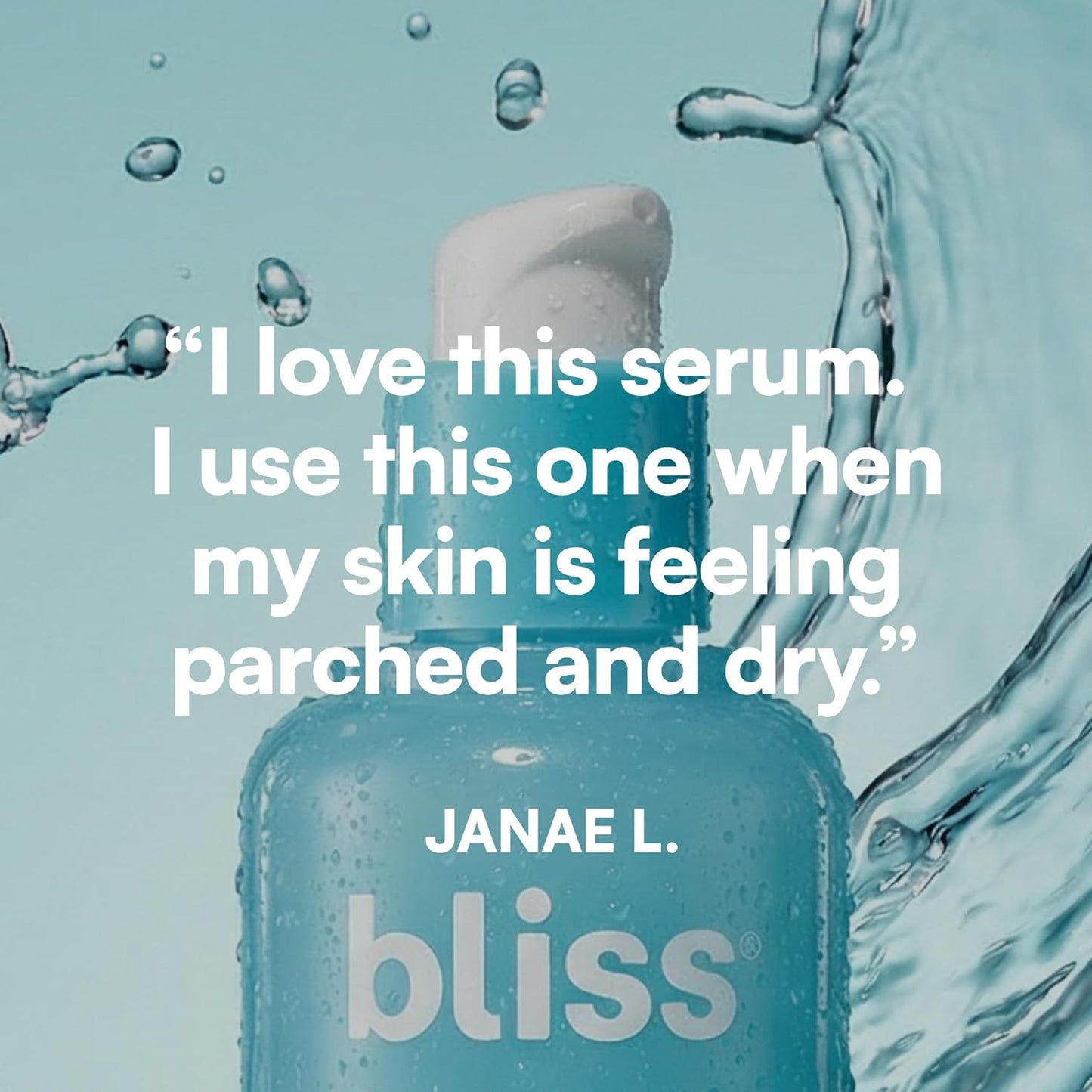 Bliss Suero facial Drench &amp; Quench con ácido hialurónico \u2013...